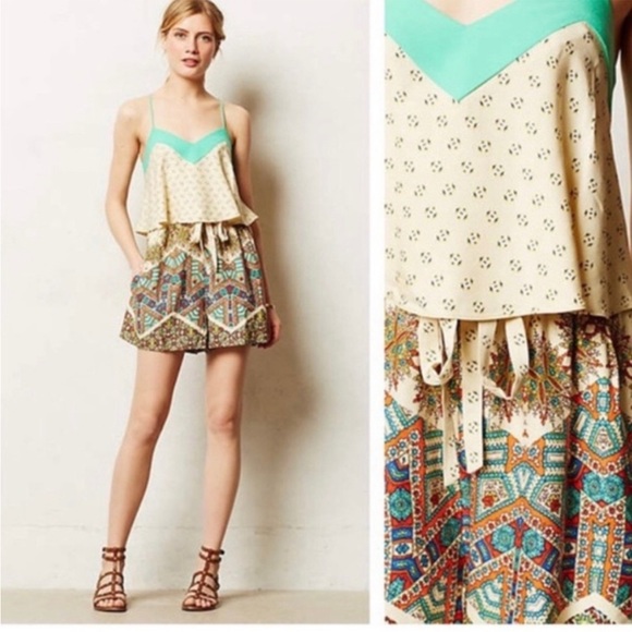 Anthropologie Elevenses Mintaka Romper Size 0 - Picture 4 of 8